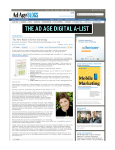 Ad Age GoodWorks Blog 2/22/11