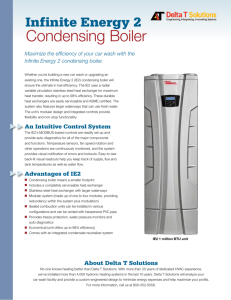 Condensing Boiler - Delta T Solutions