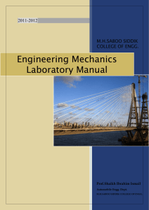 Engineering Mechanics - Prof. Ibrahim Shaikh