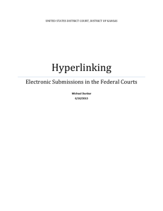 Hyperlinking in Federal Court