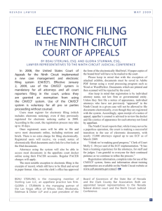 electronic filing - State Bar Of Nevada