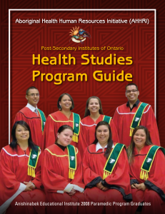 Health Studies Program Guide