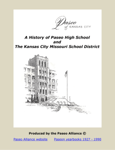 History of Paseo High School and the Kansas City Missouri School