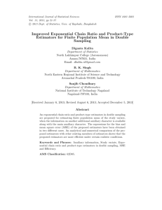 Improved Exponential Chain Ratio and Product