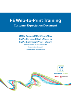 PE Web-to-Print Training