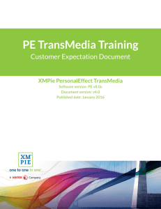 PersonalEffect TransMedia Training
