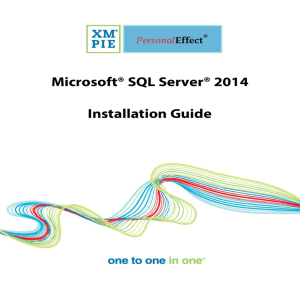 Microsoft SQL Server 2014 Installation Guide