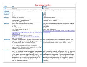 Informational Interviews - Nevada Adult Education Nevada Adult