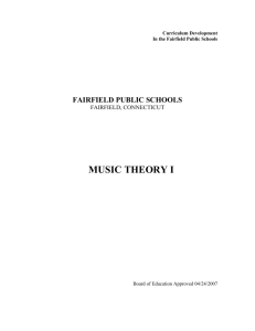 music theory i - Fairfield Public Schools