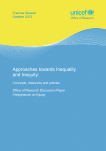 Approaches towards Inequality and Inequity: Concepts, measures