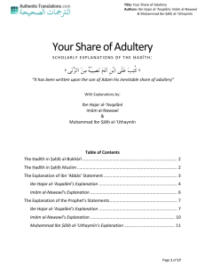 Your Share of Adultery - Authentic