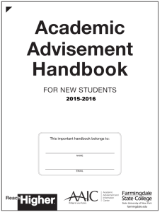 Academic Advisement Handbook
