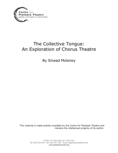 The Collective Tongue: An Exploration of Chorus