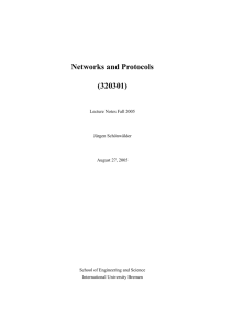 Lecture Notes - Computer Networks and Distributed Systems