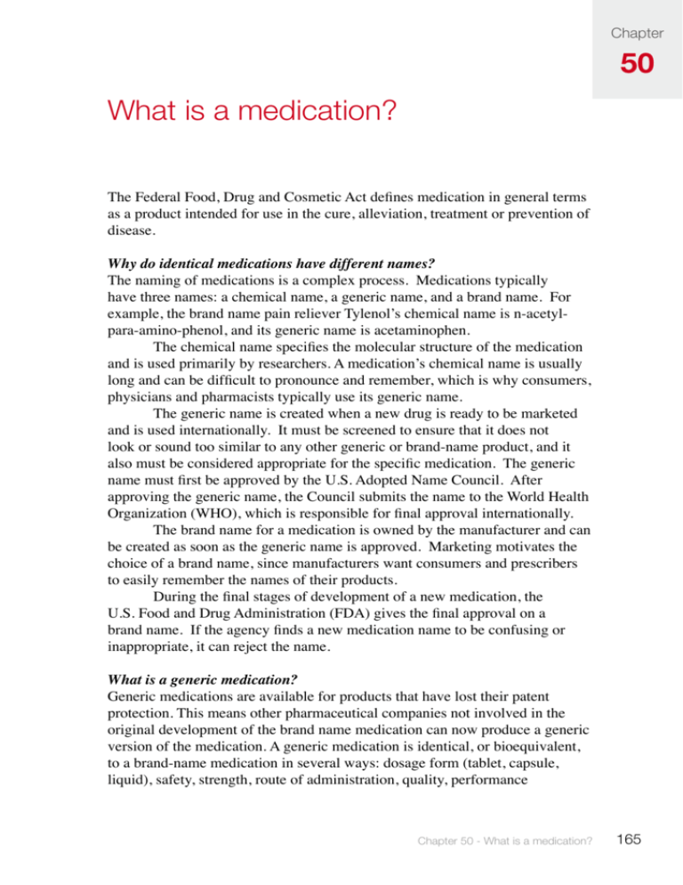 What Is A Medication 