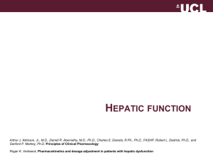hepatic function