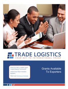 Grants Available To Exporters
