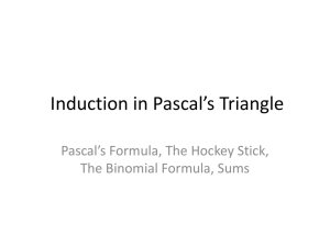 Pascal'sTriangle