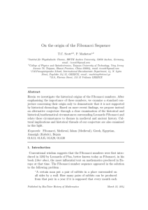 On the origin of the Fibonacci Sequence