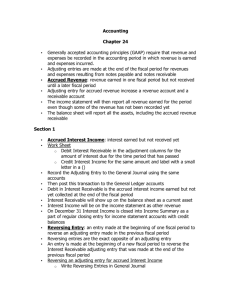 Accounting Chapter 24 • Generally accepted accounting principles