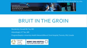 BRUIT IN THE GROIN