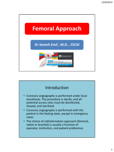 Femoral Approach