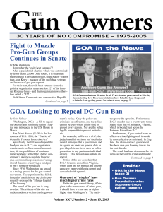 GOA Looking to Repeal DC Gun Ban