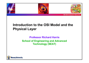 Introduction to the OSI Model and the Physical Layer