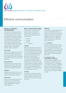 Effective communication - Mental Illness Fellowship of Australia