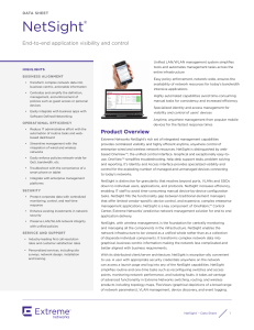 NetSight® – Data Sheet