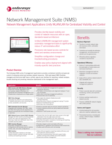 Network Management Suite (NMS)