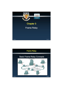 Chapter 3 Frame Relay