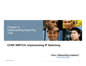 Chapter 3: Implementing Spanning Tree