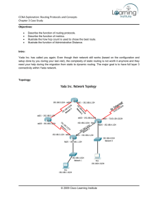 CCNA Exploration: Routing Protocols and Concepts Chapter 3 Case