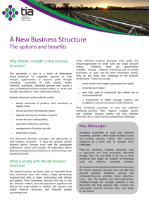 A New Business Structure