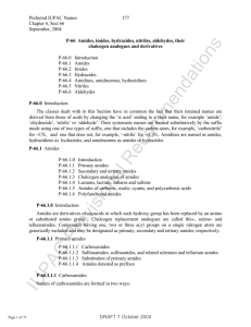 IUPAC Provisional Recommendations