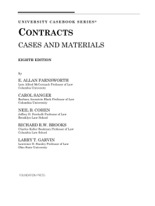 contracts - Stephen J. Ware