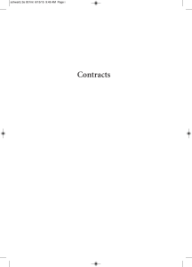 Contracts - Carolina Academic Press