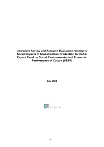 Literature Review and Research Evaluation relating to Social