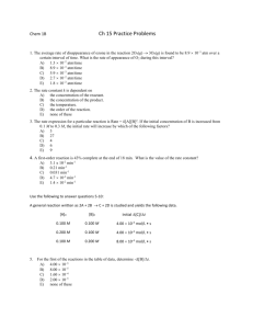 Ch 15 Practice Problems