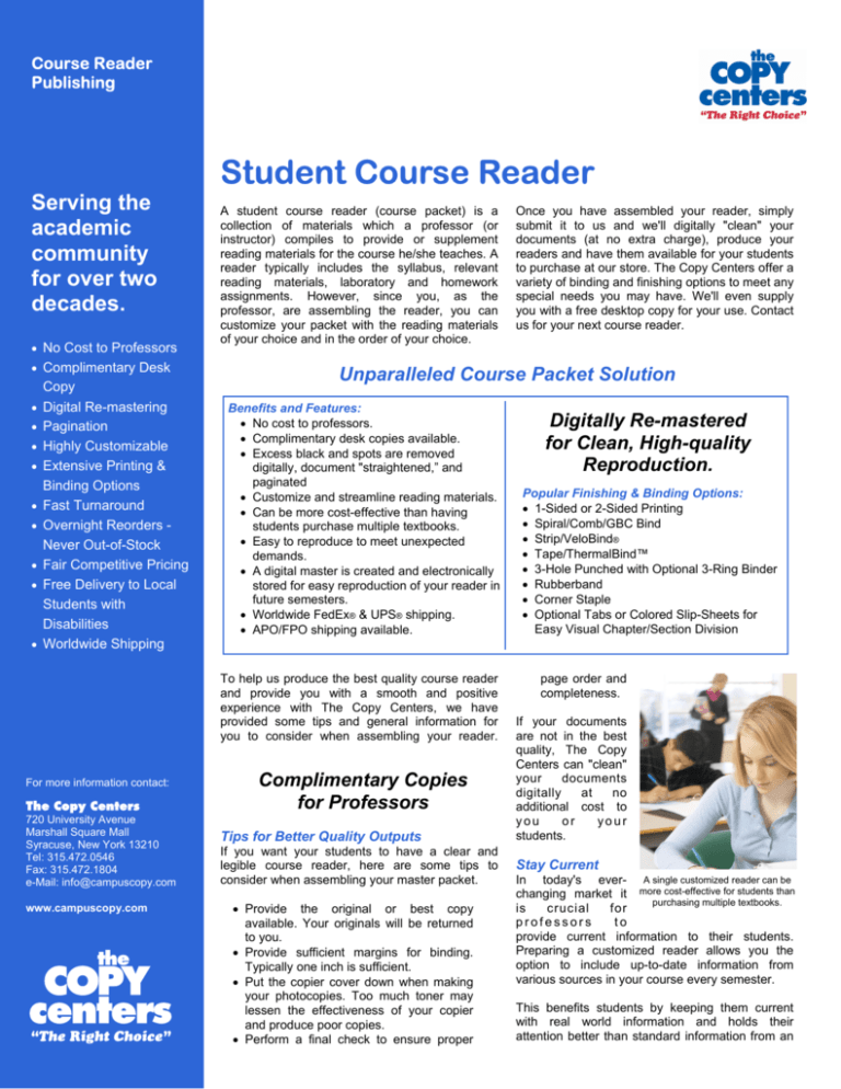 Student Course Reader