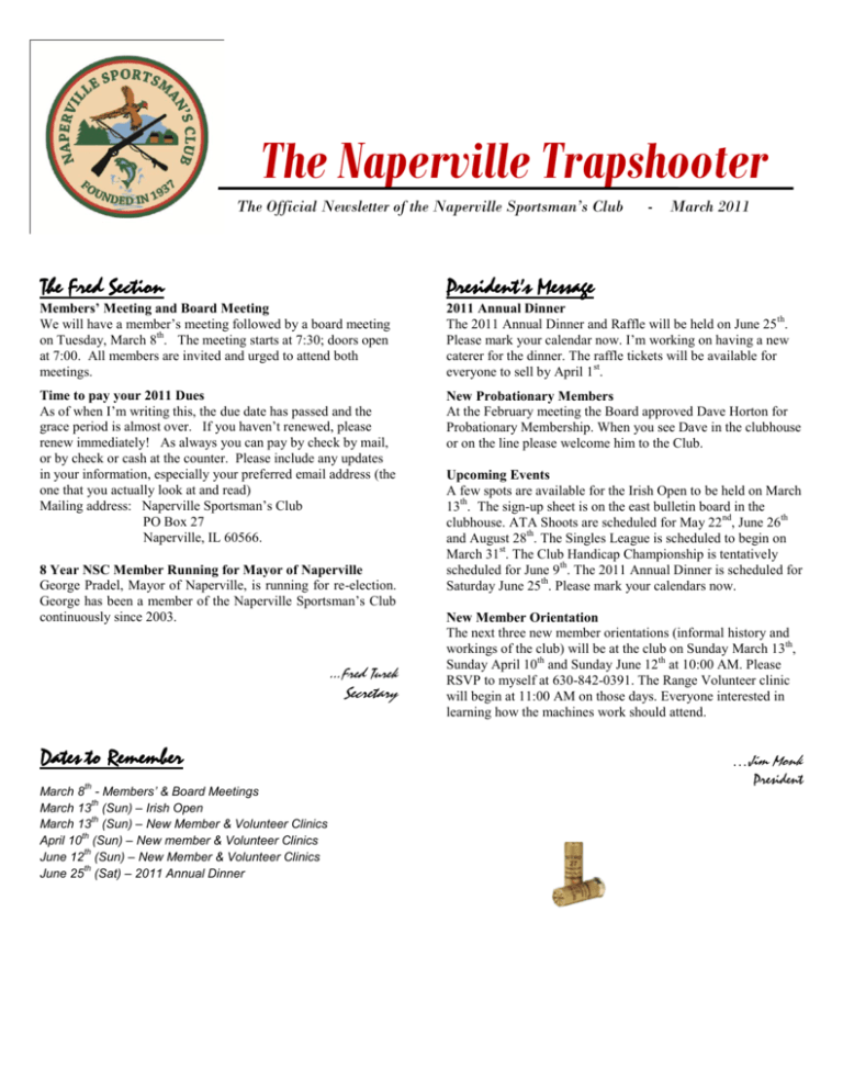 March Naperville Sportsman s Club