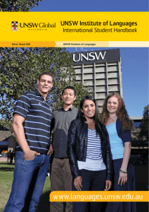 UNSW Institute of Languages Student Handbook