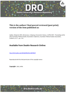 Available from Deakin Research Online - DRO
