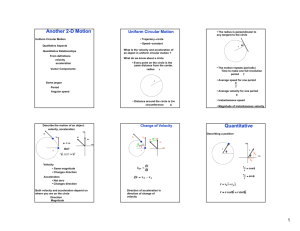 Circular Motion