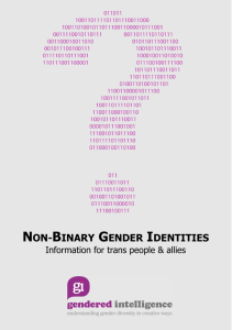 non-binary gender identities