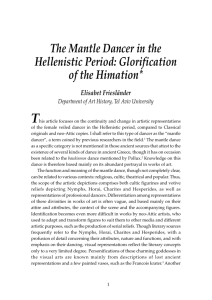The Mantle Dancer in the Hellenistic Period: Glorification of the
