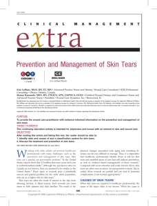Prevention and Management of Skin Tears
