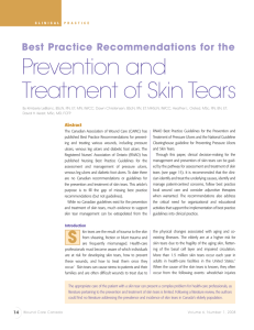 Prevention and Treatment of Skin Tears