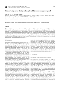 Study of a high power density sodium polysulfide/bromine energy